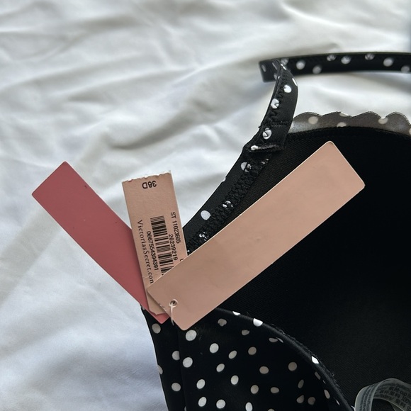 Victoria’s Secret Zuma Bikini 36D Top & Large Bottoms Set Black White Polka Dot - Picture 9 of 16